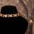 Gold plated  red stone kundan necklace in sterling silver