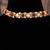 Gold plated  red stone kundan necklace in sterling silver