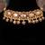 Gold plated  red stone kundan necklace in sterling silver