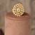 Gold plated kundan ring in sterling silver