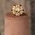 Gold plated red stone kundan ring in sterling silver