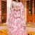  digital print georgette white lehenga with unstitched blouse and dupatta