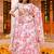  digital print georgette white lehenga with unstitched blouse and dupatta
