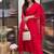 Women’s designer reyon kurta set with embroidery and sheer organza dupatta