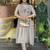 Women’s viscose chinon embroidered kurta set with bhagalpuri dupatta