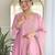 Women’s vichitra silk kurta set with sequin & coding embroidery work