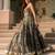 teal digital print chanderi silk lehenga with unstitched blouse and organza dupatta
