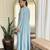 Women’s vichitra silk kurta set with sequin & coding embroidery work