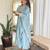 Women’s vichitra silk kurta set with sequin & coding embroidery work