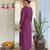 Women’s pure viscose chanderi kurta set with sequin & coding embroidery