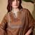 Women’s pure vichitra silk kurta set with sequin embroidery work