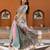 sky-blue digital print chanderi silk lehenga with unstitched blouse and organza dupatta