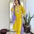 Women’s vichitra silk kurta set with sequin & coding embroidery work