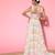 multicolor digital print shiney silk croptop lehenga with unstitched blouse