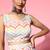 multicolor digital print shiney silk croptop lehenga with unstitched blouse