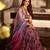 grey digital print chanderi silk lehenga with unstitched blouse and organza dupatta