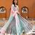 sky-blue digital print chanderi silk lehenga with unstitched blouse and organza dupatta