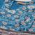 teal digital print shiney silk croptop lehenga with unstitched blouse
