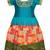 Green embroidery silk pattu pavadai lehenga choli dress for girls baby