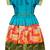 Green embroidery silk pattu pavadai lehenga choli dress for girls baby
