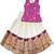 Girls woven design lehenga with blouse pattu pavadai lehenga choli