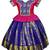 Pink jacquard silk cotton traditional lehenga choli pattu pavadai dress for girls kids