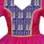 Pink jacquard silk cotton traditional lehenga choli pattu pavadai dress for girls kids