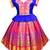 Blue jacquard silk cotton traditional lehenga choli pattu pavadai dress for girls kids