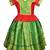 Red jacquard silk cotton traditional lehenga choli pattu pavadai dress for girls kids