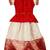 Baby girls south indian red pattu pavadai lehenga choli set for kids