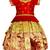 Red embroidery silk cotton traditional lehenga choli pattu pavadai dress for girls kids