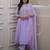 Women’s festive pure georgette suit with detailed embroidery work