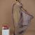 purple handwoven tissue saree with scalloped lace