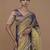 purple handwoven tissue saree with scalloped lace