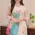 Women’s ethnic nylon taby set adorned with sequin embroidery