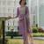 Viscos-rayon with embroidered work party wear kurti set