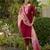 Roman with embroidered work party wear kurti set