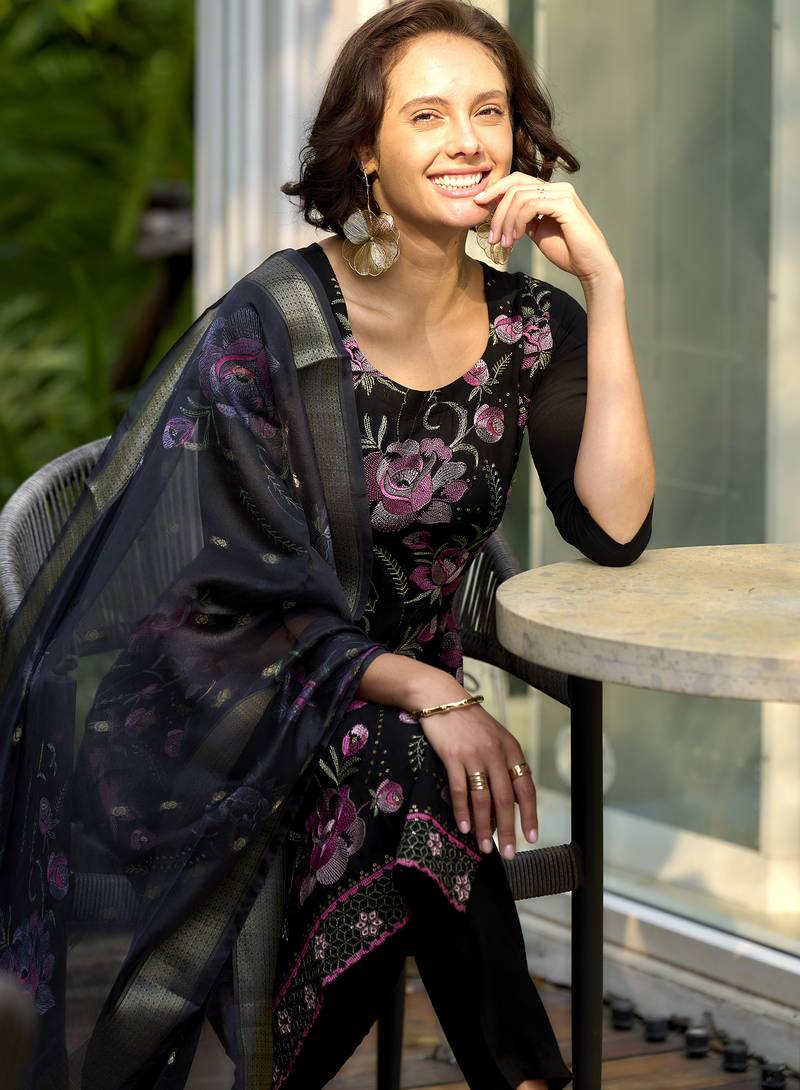 Rayon party wear kurti set