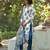 Cotton with printed kurti set