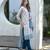 Cotton with printed kurti set