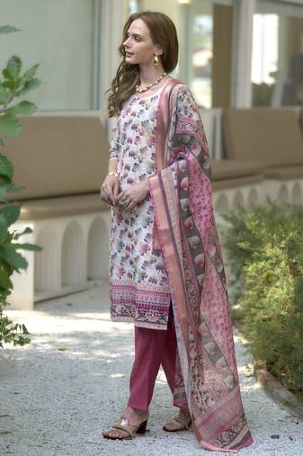 Cotton with printed kurti set