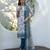Cotton with printed kurti set