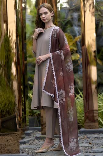 Vatican kurta with bottom dupatta