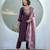 Vatican kurta with bottom organza butti dupatta
