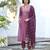 Vatican kurta with bottom chanderi jcard dupatta