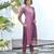 Vatican kurta with bottom chanderi jcard dupatta