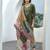 Vatican kurta with bottom chanderi butti dupatta