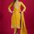 Heavy chinon silk with heavy embroidery work top with sharara dupatta