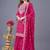 Heavy chinon silk with heavy embroidery sequence work top with sharara dupatta