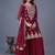 Heavy georgette embroidery work top with sharara dupatta